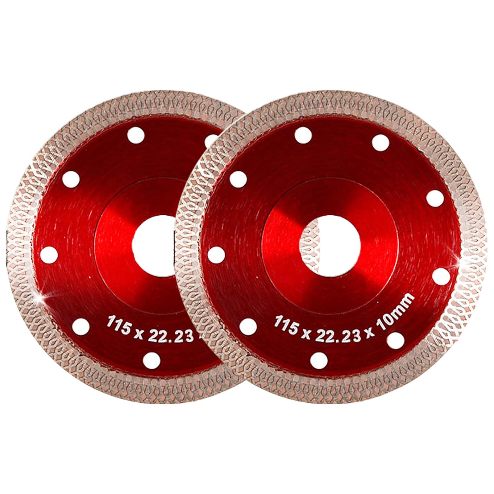 Ansodo 2Pcs 115mm Diamond Cutting Disc for Angle Grinder, Tile Cutting Disc, Sharp Cleaning Cut Porcelain, Concrete, Tile, Stone, Marble and Ceramic