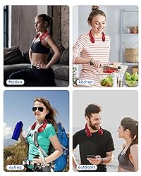 Neck Fan, Personal Fan with LED Display, USB-C