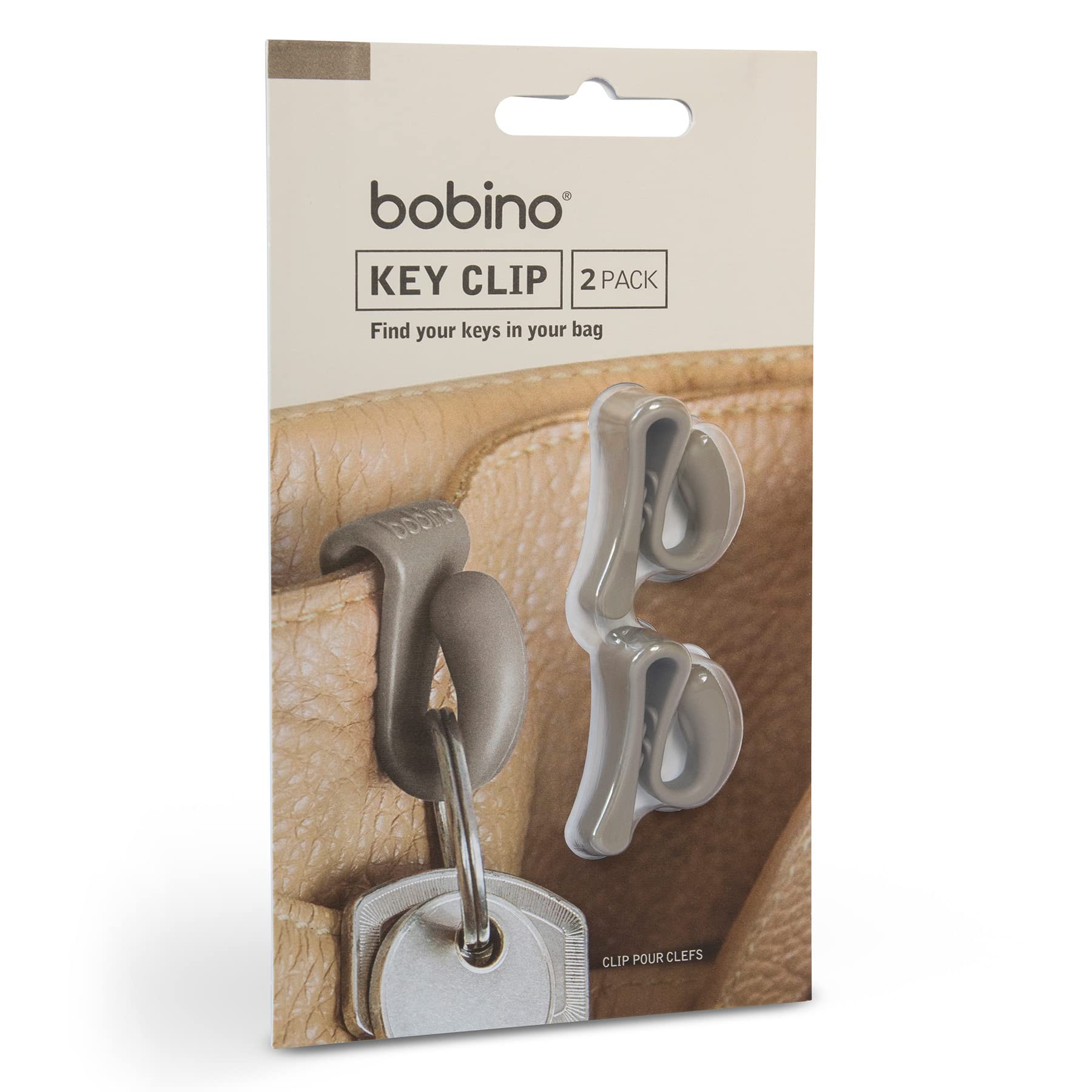 Bobino KECL2ST Key Clip - Slate (Pack of 2) — image 1