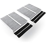 Cabin air filter (2-pack, gray) works with a vehicle’s ventilation system to create cleaner inside air. Measures 8.58 by 7.87