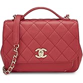 CHANEL Women's Pre-Loved Caviar Business Affinity Flap Bag
