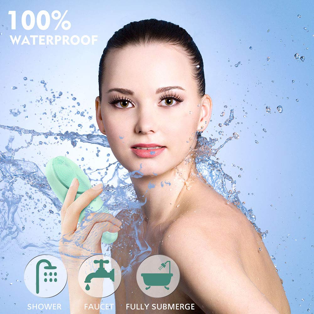 TOPNaturePlus Facial Cleansing Brush, Waterproof Face Brush, Face Portable Scrubber Massager for Blackhead Removing, Skin Care, and Deep Cleaning: Beauty