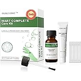 ourui one Wart Remover Kit – Dual Action Liquid & Cream Kit for Neck, Body Feet– Targets Common, Plantar, Flat Warts,Corn – Visible Results in 2–4 Weeks