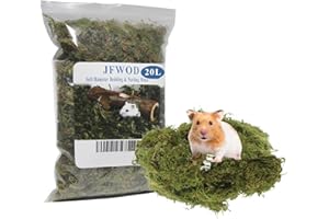 JFWOD 20L Forest Moss for Hamster Syrian Gerbils Bedding, Natural Moss Perfect for Potted Plants, Terrariums, Reptile Tanks and Live Creature Projects