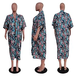 OLUOLIN Women's Casual Tie Dye Print Long Sleeve