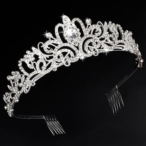Amazon.com : ZIFENGXUAN Ladies Crown Tiara for Women Costume