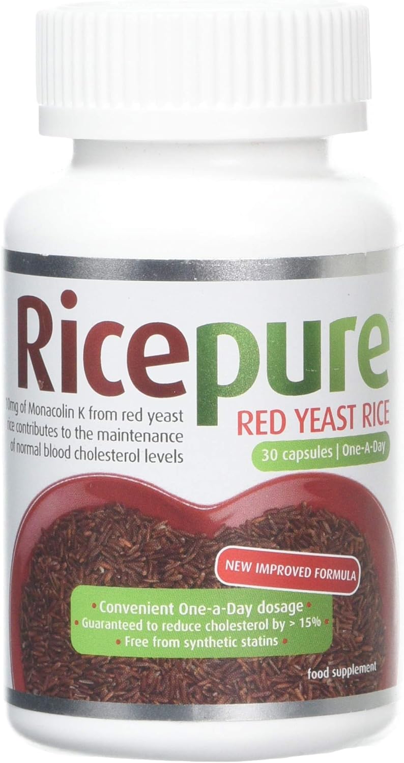 RicePure Red Yeast Rice Food Supplement Capsules, 30 g Amazon.co.uk