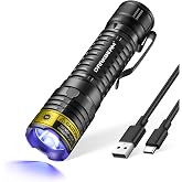 DARKBEAM UV Flashlight 395nm LED Black Light Woods Lamp Ultraviolet Lights | Blacklight Flashlights Rechargeable Mini Powerful, Pet Urine Detector, for Cat Ringworm, Uranium Glass, Rocks, Resin Curing