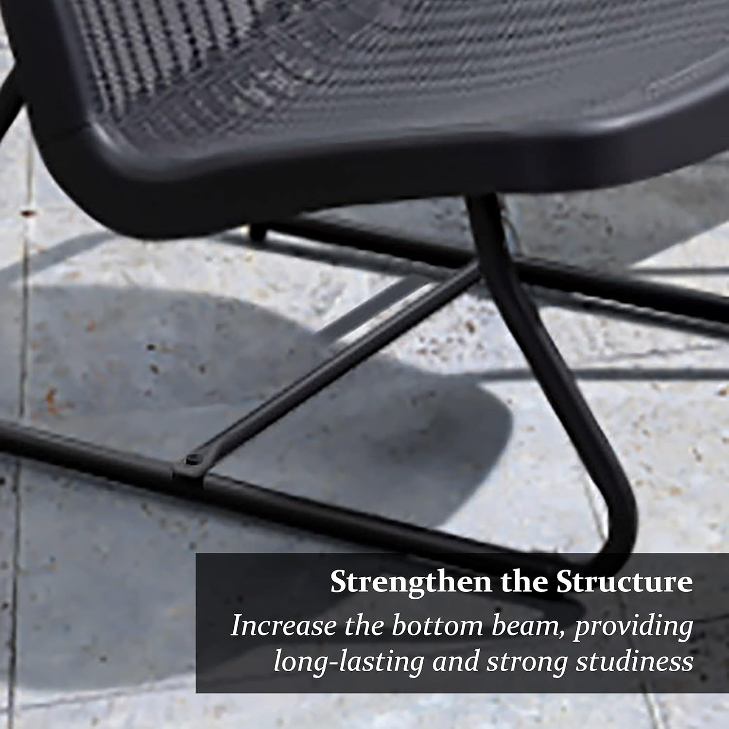 PURPLE LEAF 3 Pieces Patio Furniture Set Outdoor Bistro Table Set with Weather Resistant Steel Frame and Square Table, Cushions Included, Grey: Garden & Outdoor