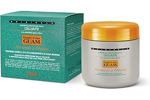 Guam Cold Anti Cellulite Wrap Mud for Leg, Thighs | COLD FORMULA Skin Tightening Cellulite Wrap | Reduce Water Retention and Leg Swelling | Professional Cellulite Removal Treatment, 500gr