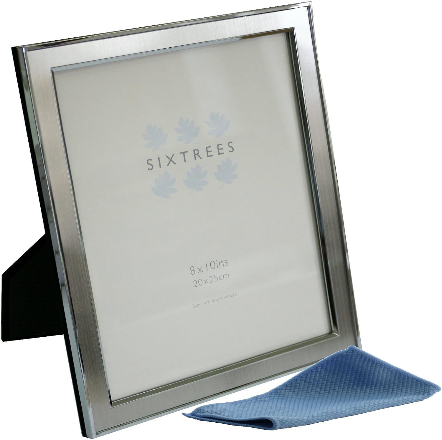 Sixtrees Abbey Pewter 210280 Polished Silver photo frame with