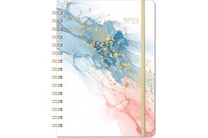 COBOLL 2024 Planner - 2024 Planner Weekly Monthly, Jan. 2024 - Dec. 2024, 8.5'' X 6.4'', 2024 Planner Spiral Bound, 2024 Calendar Planner, 12 Monthly Tabs