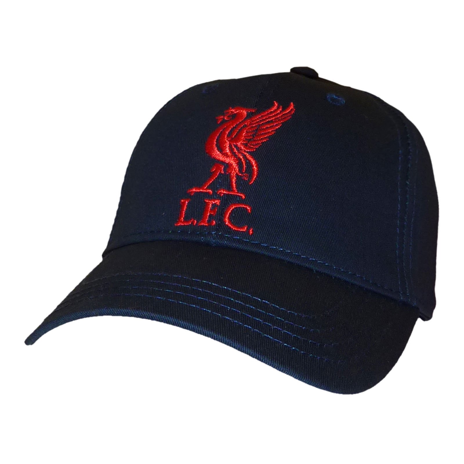 Liverpool FC Football Club Liver Bird Navy Blue Baseball Cap Deluxe LFC Official