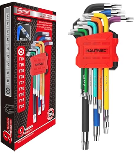 Amazon.com: INGCO Llave hexagonal (Torx) 9 piezas Torx Juego de