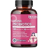 NATURE TARGET Vaginal Womens Probiotics, 100 Billion CFUs Probiotics & Prebiotics with Digestive Enzymes, Cranberry & D-Mannose - Supports pH Balance, Odor & Urinary Tract Health - 90 Capsules