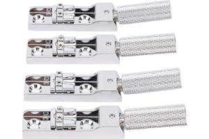 ZASCHMOY 4 String Bass Bridge Kit - CNC Machined Adjustable Headless Bass Replacement Bridge with Split Type Design for Enhan