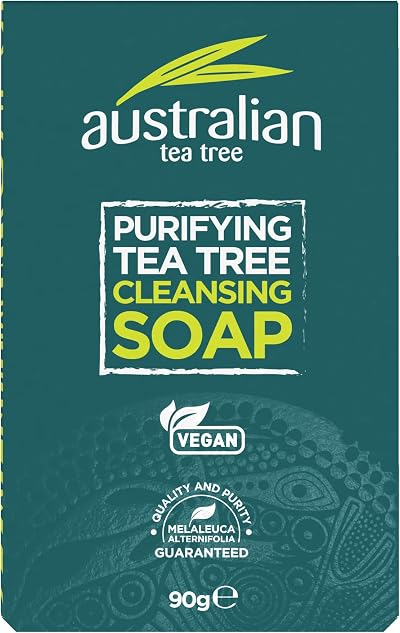 Australian Tea Tree Soap Bar 90g Natural Vegan Cruelty Free Paraben SLS Free
