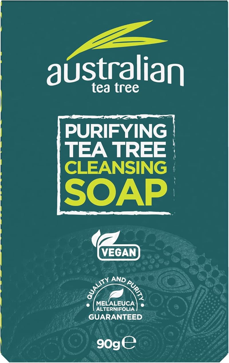 Australian Tea Tree Soap Bar 90g Natural Vegan Cruelty Free Paraben SLS Free