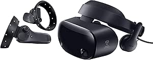 SAMSUNG HMD Odyssey+ Windows Mixed Reality Headset with 2 Wireless Controllers 3.5" Black (XE800ZBA-HC1US)