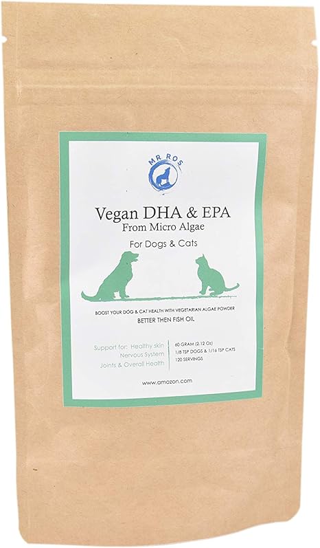 Mr Ros Marine Phytoplankton Vegan Dha Epa From Micro Algae Food Supplement Powder For Dogs Cats 60 Grams 2 12 Oz Up To 120 Servings Amazon Ca Pet Supplies