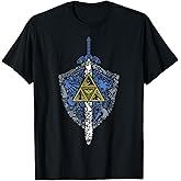 Nintendo Zelda Hylian Shield Element Icons Graphic T-Shirt T-Shirt