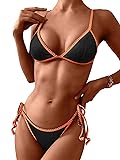 ZAFUL Women's Triangle Bikini Floral String Bikini