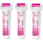 Swisspers Premium Cotton Rounds, Dual-Sided, 100 Count (Pack of 3) | Hypoallergenic, Textured Side, Lint-Free Side, Dermatolo