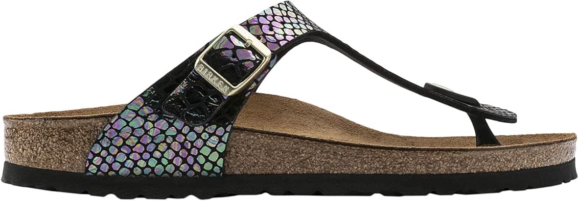 birkenstock gizeh snake black multi