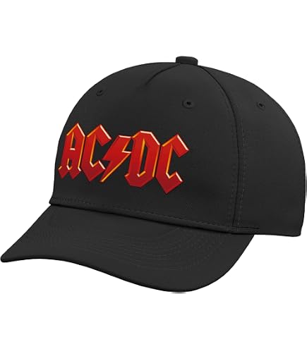 AC/DC Men's Red Logo Baseball Cap Adjustable Denim at Amazon Men's