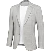 WYWK Men's Casual Suit Blazer Slim Fit Sport Jackets for Men Two Button Business Wedding Party Banquet