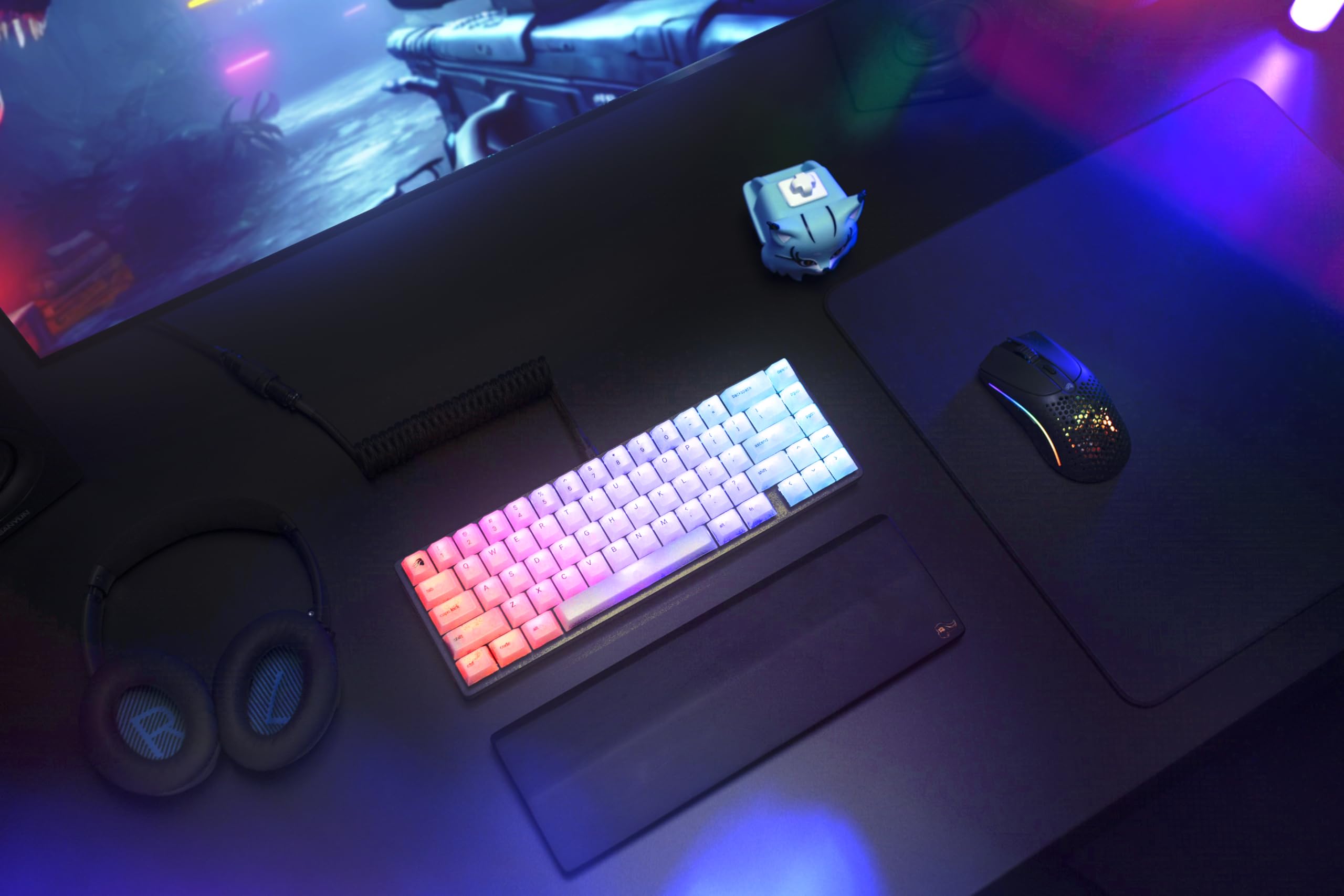 Mua Glorious Polychroma Keycaps: Clear for RGB Shine Through for ...