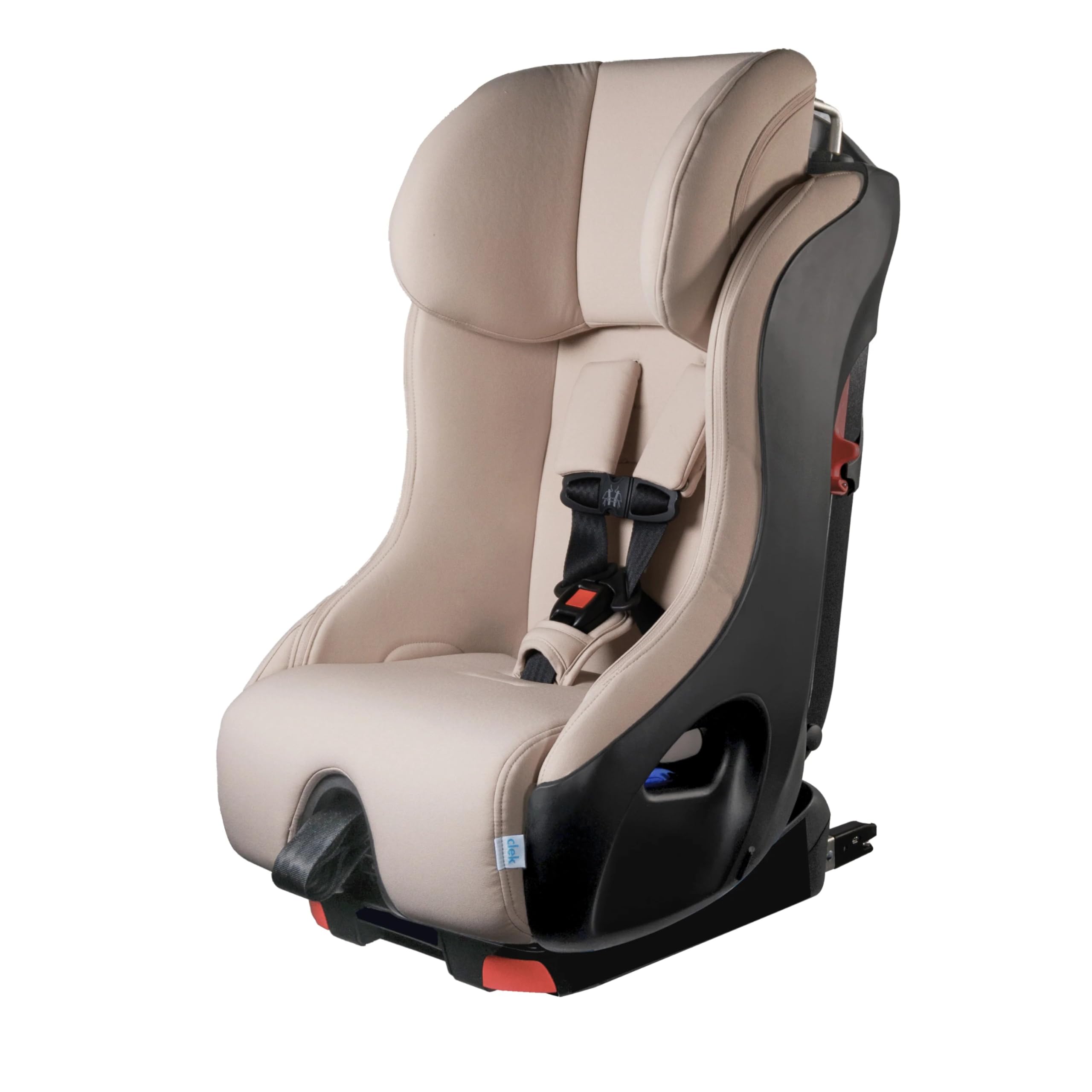 Photo 1 of Clek Foonf Convertible Car Seat with Rigid Latch, Crumple Zone Safety System, Adjustable Headrest, Reclining Design, Anti-Rebound Bar & Flame Retardant-Free (Latte Ziip)