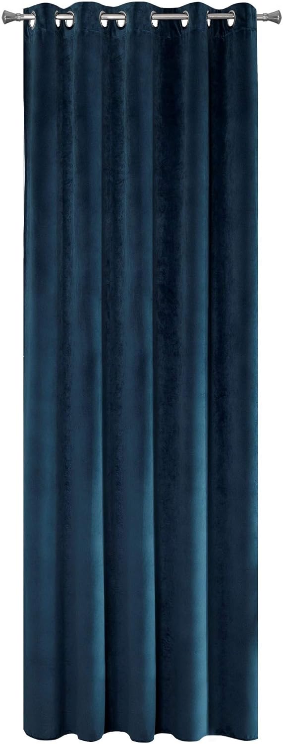 Eurofirany Soft Plain Opaque Velvet Curtain with Eyelets, 1 Unit - Image 3