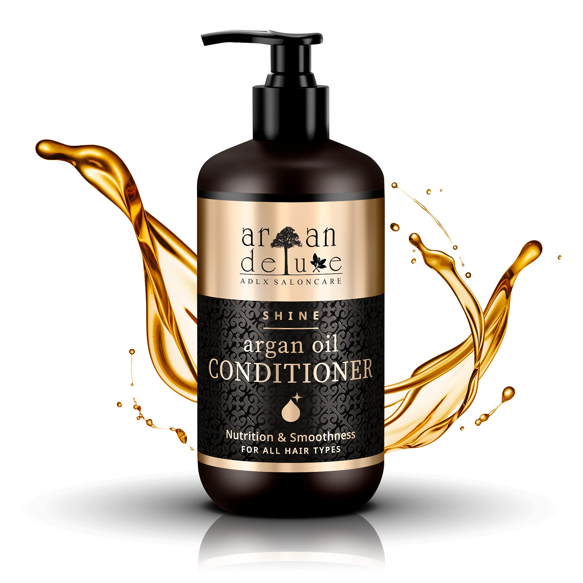 Argan Deluxe Hair Conditioner for women and men - Argan oil hair conditioner for dry, broken, straight & curly hair - Haircare with argan oil from Morocco - 300 ml