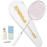MBFISH Badminton Racket Set with 1 Carbon Fiber