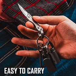 KeyUnity KK06 Mini EDC Pocket Knife, Small Titanium