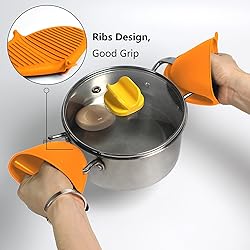 Oven Mitts Silicone Pot Holders Set Heat Resistant