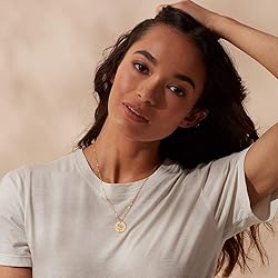 MEVECCO Birth Month Flower Necklace - 18k Gold