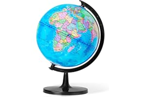 GOCHANGE Globes for Kids, 10" Geography Educational Globe with Thickened Base - More Stable for Students & Teachers, 360° Spinning Globe for Age 6+ Children's Educational Tools & Desk Decorations & Gifts