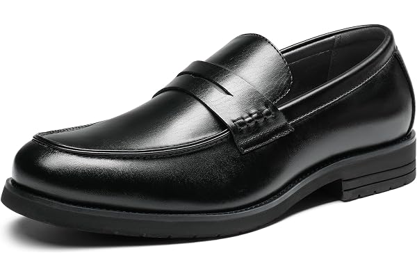 Bruno Marc Men's Penny Loafers Slip-on Leather Business Formal Dress Shoes
