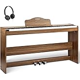 STRICH Digital Piano 88 Keys, Hammer-Action Weighted Keyboard, Full size Electric Piano Keyboard with Furniture Stand, 25Wx2 