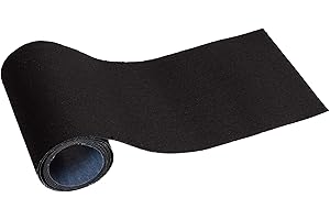 Johnson & Smith Iron Roll - 4" Width x 60" Length Iron On for Clothing, Pants Repair - Adhesive Fabric Patches - Easy to Use, Fast Result, No Sewing Needed - Black