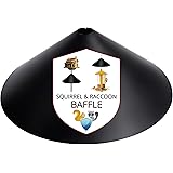 HANKEY Squirrel Baffle Wrap Guard Around Protects Hanging Bird Feeders, Anti-Rust Galvanized Steel - 18 Inch