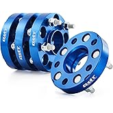 Orion Motor Tech Hub Centric 5x114.3 Wheel Spacers, 1" Blue Wheel Spacers with M12x1.5 Studs Compatible with Honda Accord Honda Civic Honda CRV Acura RSX Acura TL, 64.1mm Bore Wheel Spacer Kit, 4pcs