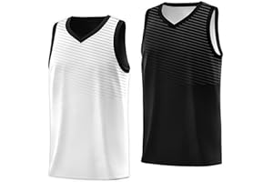 KXK Blank Youth Reversible Basketball Jersey,Sports Athletic Practice Basketball Shirt Clothing for Boys Girls