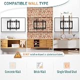 ELIVED Fixed TV Wall Bracket Ultra Slim 23-42in VESA 75x75-200x200 view 5