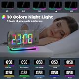 Sukeen Projection Alarm Clock 180° Rotatable Projector RGB Night Light FM Radio view 6