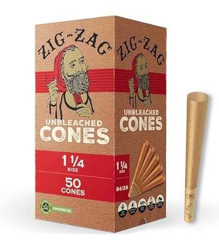 Amazon.com: ZIG-ZAG Pre Rolled Cones 98's Size (50 Pack