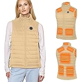 IUUI Women Heated Vest with Battery Pack Included,Quick Heat Up Warming Vest Electric Rechargeable,Long-Lasting Heated Coat