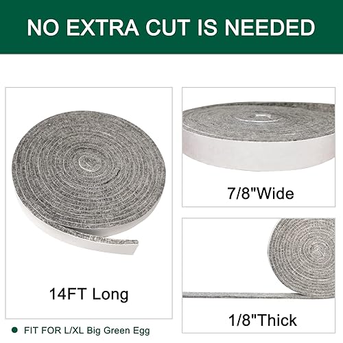 Quantfire High Temp Grill Gasket Replacement for L/XLarge Big